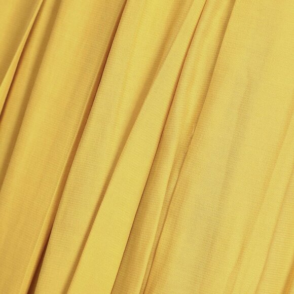 NWT Lulus If You Pleats Yellow Pleated Maxi Skirt - Picture 5 of 8